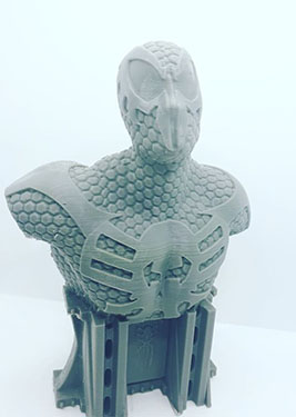 Busto Spiderman — impresión 3D